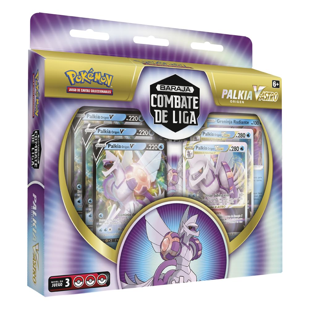 BANDAI - Pokémon TCG League Battle Deck Palkia V-Astro - Mazo Estratégico de Cartas Coleccionables - Potencia tu Juego y Domina las Batallas con este Deck de Combate en Español BANDAI - Pokémon TCG League Battle Deck Palkia V-Astro - Mazo Estratégico de Cartas Coleccionables - Potencia tu Juego y Domina las Batallas con este Deck de Combate en Español